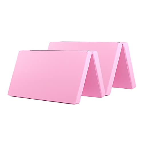 Turnmatte Weichbodenmatte PU. Gymnastik-Matte mit Griff, Faltbare vierfache Übungsmatte, verwendet...