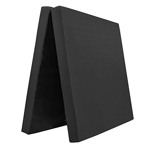 Klappbare Turnmatte - versch. Farben & Größen - RG: 22 kg/m³ (200 x 100 x 6 cm, Schwarz)