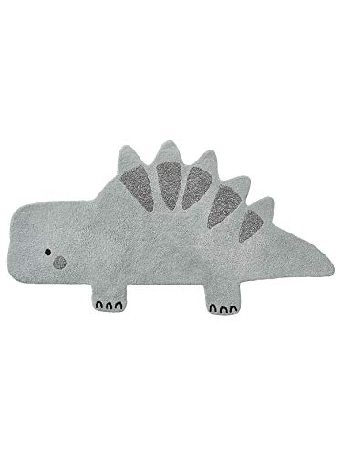 Vertbaudet Kinderzimmer Teppich „Kleiner Dino“ graugrün ONE Size