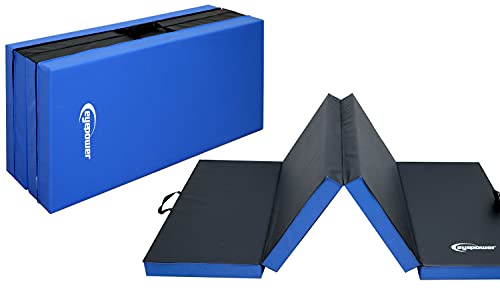 eyepower 8cm Dicke Gymnastikmatte 200x100 - Klappbare Turnmatte für Zuhause - Weichbodenmatte...