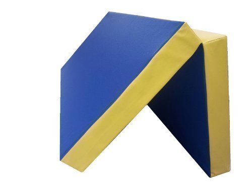 NiroSport Turnmatte 100 x 100 x 8 cm RG 25 Grün/Rot klappbar Weichbodenmatte Matte Gymnastikmatte...