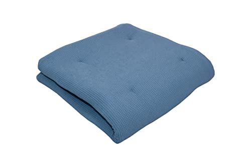 ULLENBOOM ® Baby Krabbeldecke 140x140 cm gepolstert in Blau (Made in EU) - Krabbeldecke für Baby...