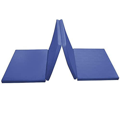 Grevinga®-FUN Klappbare Turn- und Spielmatte KLIPP-KLAPP (RG 35) | 200 x 100 x 6 cm | BLAU