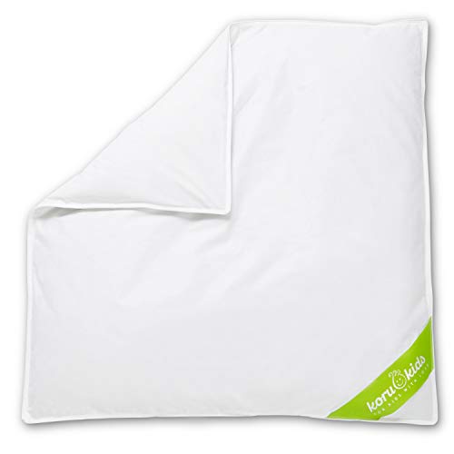 Koru Kids® Decke Kinderwagen 80x80 cm - 100% Daunen – Kinderwagendecke – bis 60 Grad waschbar...