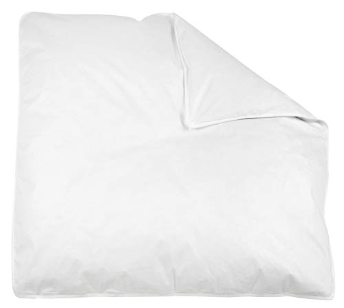 ZOLLNER Kinderdecke, Baby Bettdecke, Feder, Daune, 80 x 80 cm, waschbar
