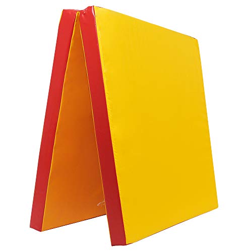 Grevinga® klappbare Turnmatte | RG 22 | 200 x 100 x 8 cm | GELB-ROT
