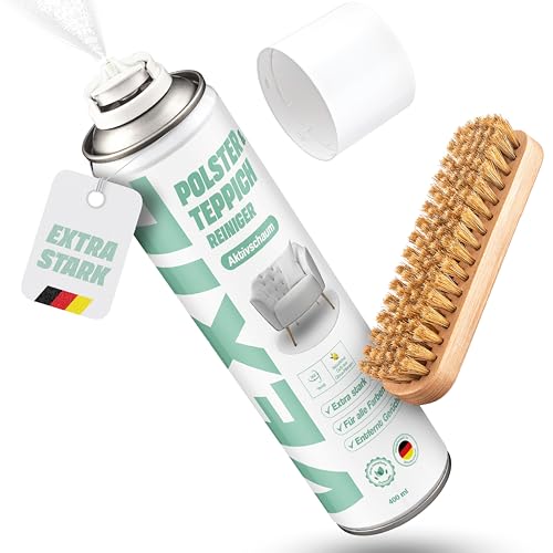 VEXIL Polster- & Teppich-Reiniger Spraydose mit Bürste - Tiefenreinigung mit Leichtigkeit -...