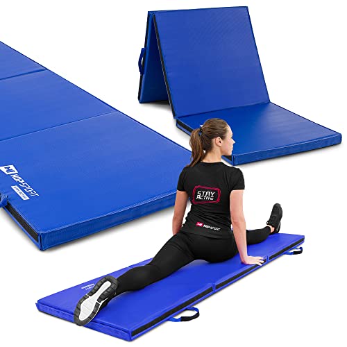 Hop-Sport Turnmatte klappbar - Bodenweichmatte für zuhause 180x60x5cm - Fitnessmatte,...