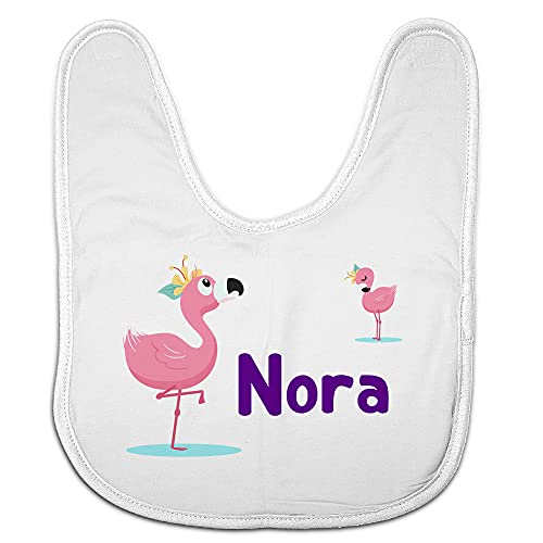 LolaPix Flamingo Lätzchen mit Namen/Text. Neugeborene Geschenke. Verschiedene Designs. Rosa Baby...