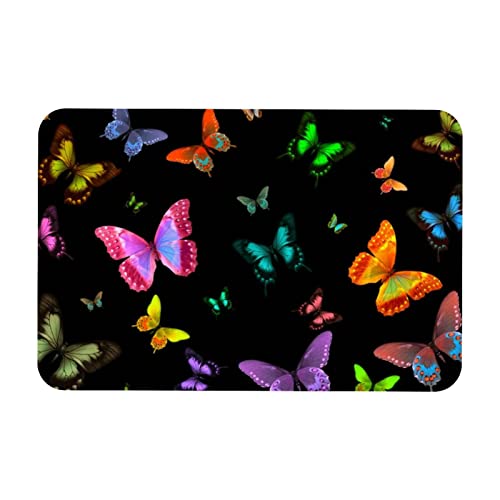 Kinderteppich Farbe Schmetterling Teppich rutschfest Schlafzimmer Teppich Für Jungen Und Mädchen Kinderzimmer 40x60 cm
