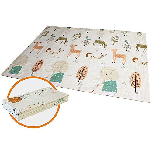 Spielmatte Baby Krabbelmatte Faltbarer, BabyTeppich Spielteppich Ungiftig XPE-Schaumboden Rutschfest...