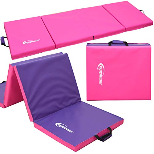 EYEPOWER 200x60 Klappbare Turnmatte für Zuhause - Gymnastikmatte Dicke 5cm - Weichbodenmatte...