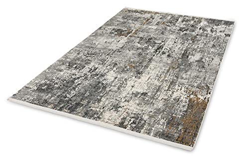 möbelando Teppich Jugendteppich Modern Positano 140x200cm D.202 C.004 Anthra./Creme Allov
