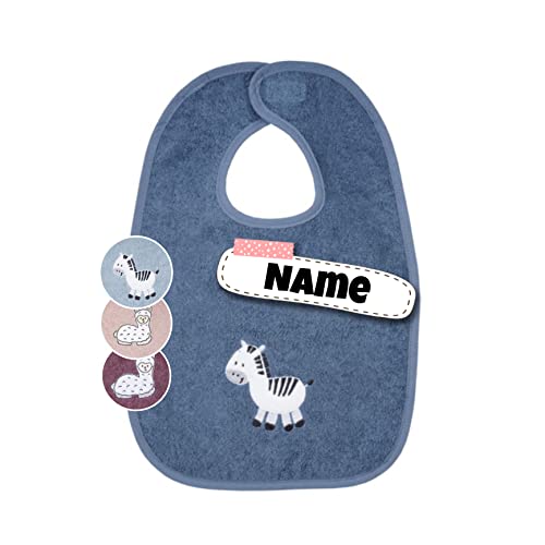 Baby Lätzchen mit Klettverschluss | bestickt mit Namen | Riesen Lätzchen | Baby Latz | personalisiert | Spucktücher Baby | Baby Erstausstattung