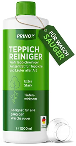PRINOX® Teppichreiniger für Waschsauger 1000ml - Teppichboden Reiniger für Waschsauger,...