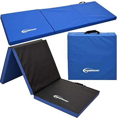 eyepower 190x60 Klappbare Turnmatte für Zuhause - Gymnastikmatte Dicke 5cm - Weichbodenmatte...