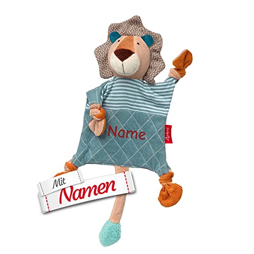 Sigikid Schnuffeltuch Löwe mit Namen personalisiert/Bestickt, Baby & Kinder Schmusetuch...