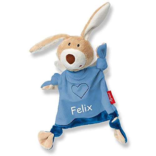 Sigikid Schmusetuch Schutzengel medium mit Namen Bestickt Hase Baby Geschenk zur Geburt...