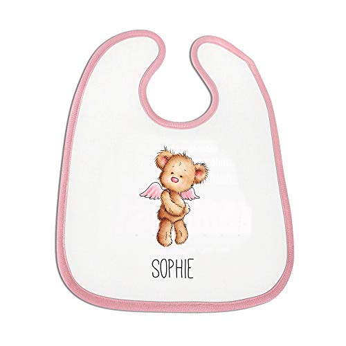 4you design Personalisiertes Lätzchen mit Motiv & Farbe zur Auswahl + Namen ♡Bär ♡Einhorn...