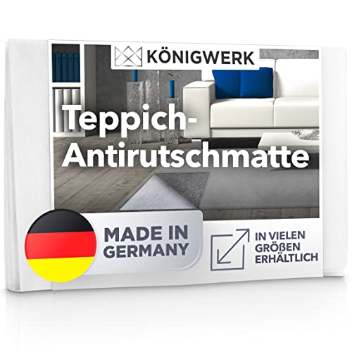 Königwerk Teppich Antirutschunterlage (60 x 130 cm) - Ohne Weichmacher - Extra sichere...