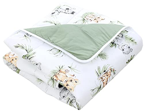 TupTam Baby Spielmatte Kinder Große Spieldecke Gepolstert XXL Krabbeldecke 120 x 120 cm Babyzimmer...