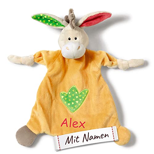 Schmusetuch mit Namen Bestickt, NICI Schnuffeltuch personalisiert, Baby & Kleinkind...