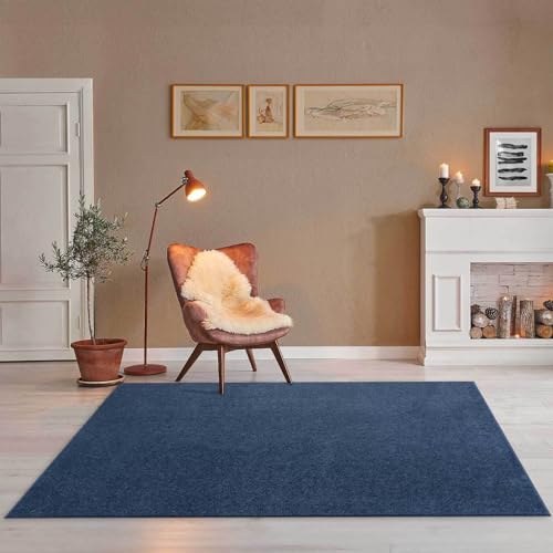 Taracarpet Teppich Kurzflor weicher flachflor Uni Bodenbelag ZOE fürs Wohnzimmer, Kinderzimmer,...