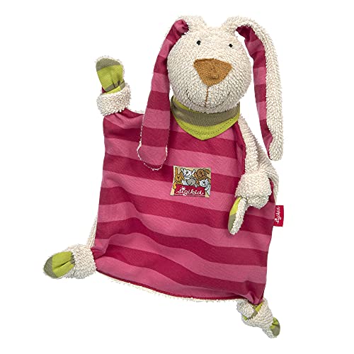 SIGIKID 40594 Schnuffeltuch Hase Kuscheltuch Mädchen Babyspielzeug empfohlen ab Geburt rosa