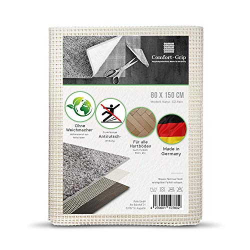 Premium Antirutsch Teppichunterlage -OHNE WEICHMACHER- | für alle Hartböden | auch Parkett,...