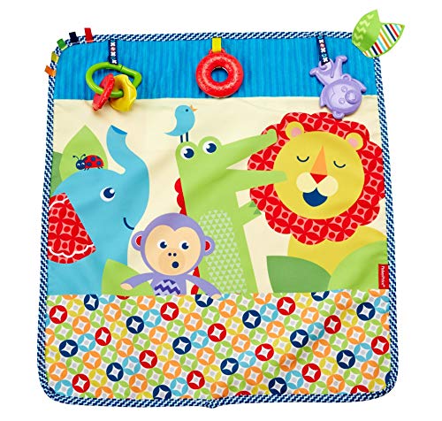 Fisher Price DYW52 Kleine Tierfreunde-Spieldecke, mehrfarbig