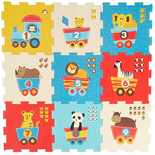 Bieco Puzzlematte, 19 TLG. | Spielmatte Baby | XXL Puzzle Kinder | Krabbeldecke Baby Spielmatte...