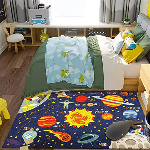 Carpets Esszimmer Deko Kinderteppich Blue Planet Deko-Teppich, Kinderzimmer-Accessoires,...