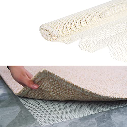 Lusee Teppich Antirutschunterlage, 50x80cm Antirutschmatte für Teppich, PVC Schneidbar rutschfest...