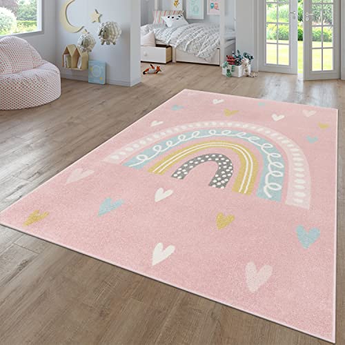 TT Home Teppich Kinderzimmer Kinderzimmerteppich Junge Mädchen Kinderteppich Modern Soft,...