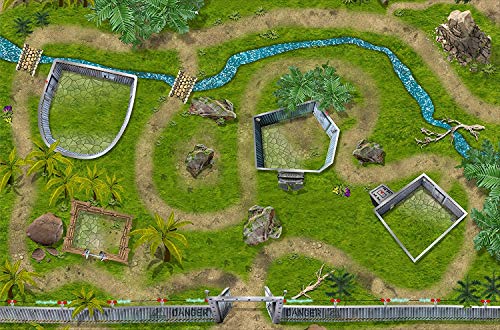 Stikkipix Dinosaurier Park Spielmatte (ähnlich Spielteppich) | SM07 | Dino Spiel-Matte | ideales...