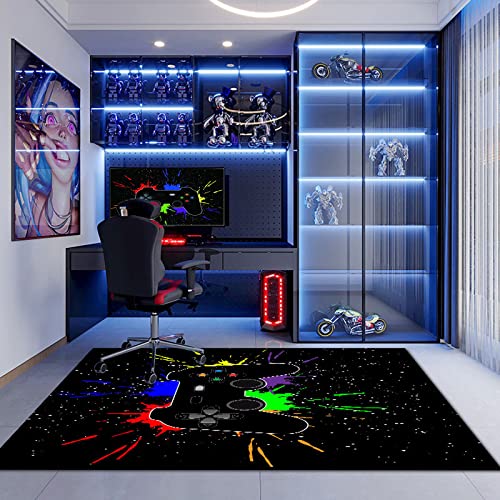 Gamer Rutschfeste Fußmatte Teppich Schlafzimmer 3D Controller Teenager Graffiti Spielkonsole...
