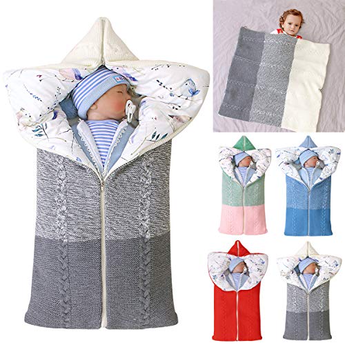 Yinuoday Kinderwagen Decke, Neugeborenen Wickeldecke Winter warme Schlafsack für 0-12 Monate Baby...