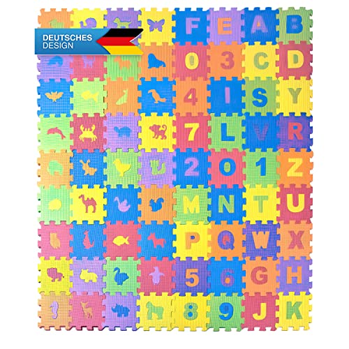 all kids United® Kinder Puzzlematte 118 x 132 cm - Kinderteppich Spiel-Teppich Schadstofffrei...