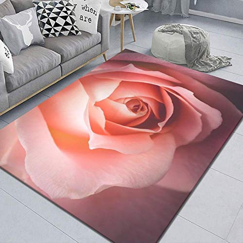 3D Rosa Rose Blume Traum Designer Teppich Kinderteppich Wohnzimmer Teppich Kurzflor Wohnzimmer für Wohnzimmer flauschig Schlafzimmer Outdoor Teppiche 200x300 cm