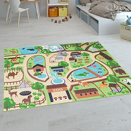 Paco Home Kinderteppich Teppich Kinderzimmer Spielteppich Junge Mädchen Modern rutschfest,...