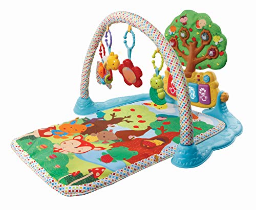 VTech Baby Musik-Spieldecke – Babydecke mit Spielbogen – Mit 4 abnehmbaren Spielelementen,...