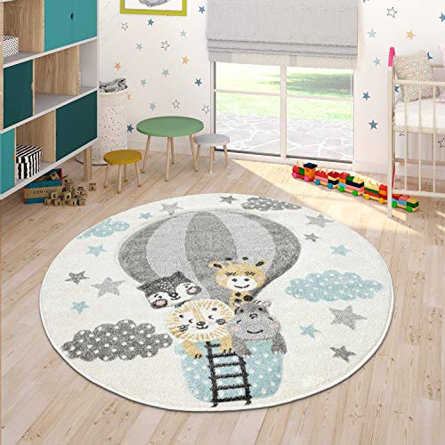 Paco Home Teppich Kinderzimmer Junge Mädchen Kinderteppich Spielteppich Kurzflor 3D Optik Berge...