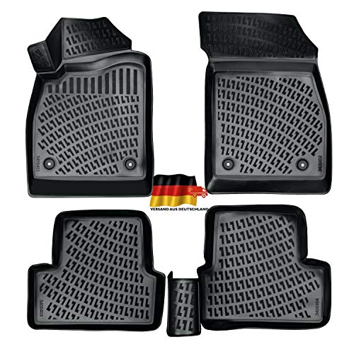 Rizline Passgenau 3D Fussmatten Auto Kompatibel mit Opel Astra K 2015 - 2022 Auto Zubehör 1. Und 2....