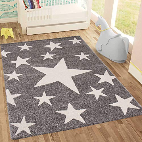 Kinderteppich Sky Sterne | Kinderteppich für Mädchen und Jungen | Teppich für Kinderzimmer |...