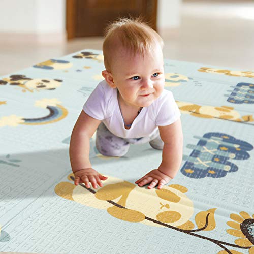 Baby Spielmatte Babymatte Krabbeldecke Faltbar Krabbelmatte Teppich Für Kinder 