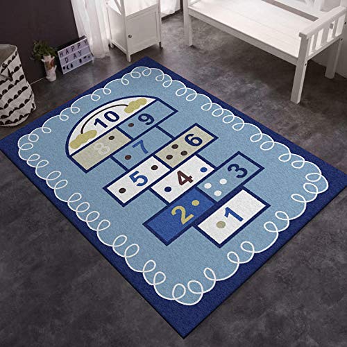 CMwardrobe Kinder Antirutsch Teppich Spielteppich Moderner Spielteppich Kinderzimmer Blaue Festliche...
