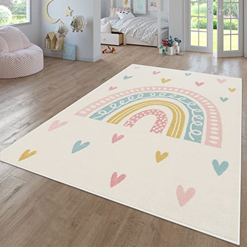 TT Home Teppich Kinderzimmer Kinderzimmerteppich Junge Mädchen Kinderteppich Modern Soft,...