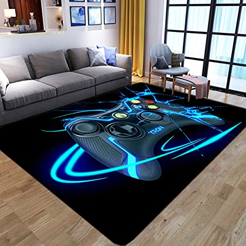 Teppich Schlafzimmer Modern Gamer 3D Controller Wohnzimmer Teppich rutschfeste Graffiti Spielkonsole...