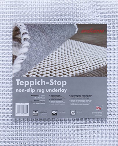 andiamo Teppich-Stop Antirutschmatte für alle Oberflächen Anti-Rutsch Unterlage zuschneidbar PVC...