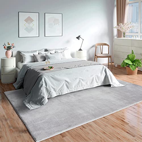 Mia´s Teppiche 'Olivia' Wohnzimmer Teppich, Kurzflor, 80x150 cm, Grau